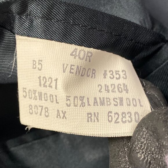 Lands End Herringbone Tweed Blazer Mens 40R Fits Short Gray Lambs Wool - Picture 8 of 15